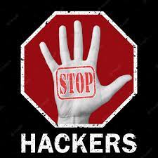 Stop Hackers na internetu.